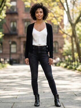 Shine New York Black Cardigans Sz Medium